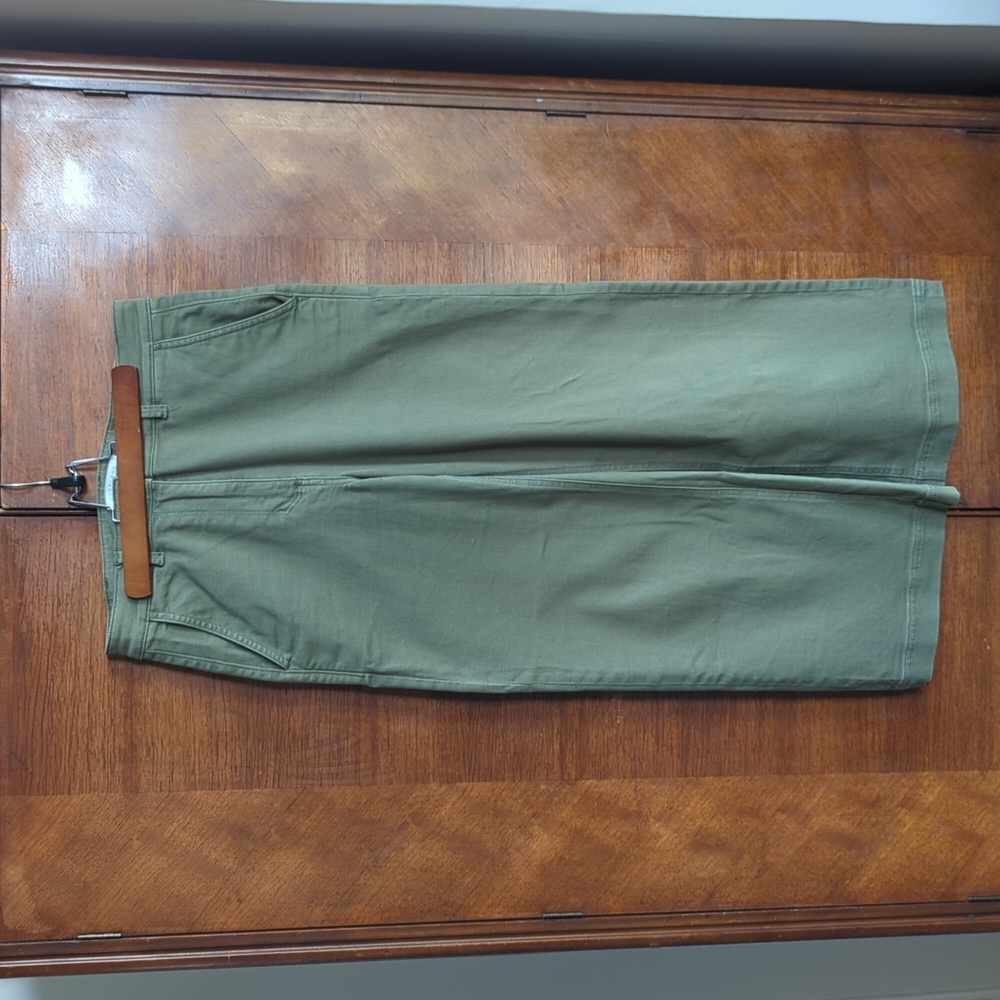 Everlane Wide Leg Crop Pant, Surplus, Size 8